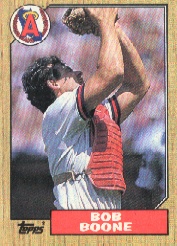 1987 Topps Baseball Cards      166     Bob Boone